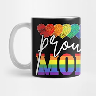 Proud Mom Mothers Day  LGBTQ Flag Gay Pride LGBT Mug